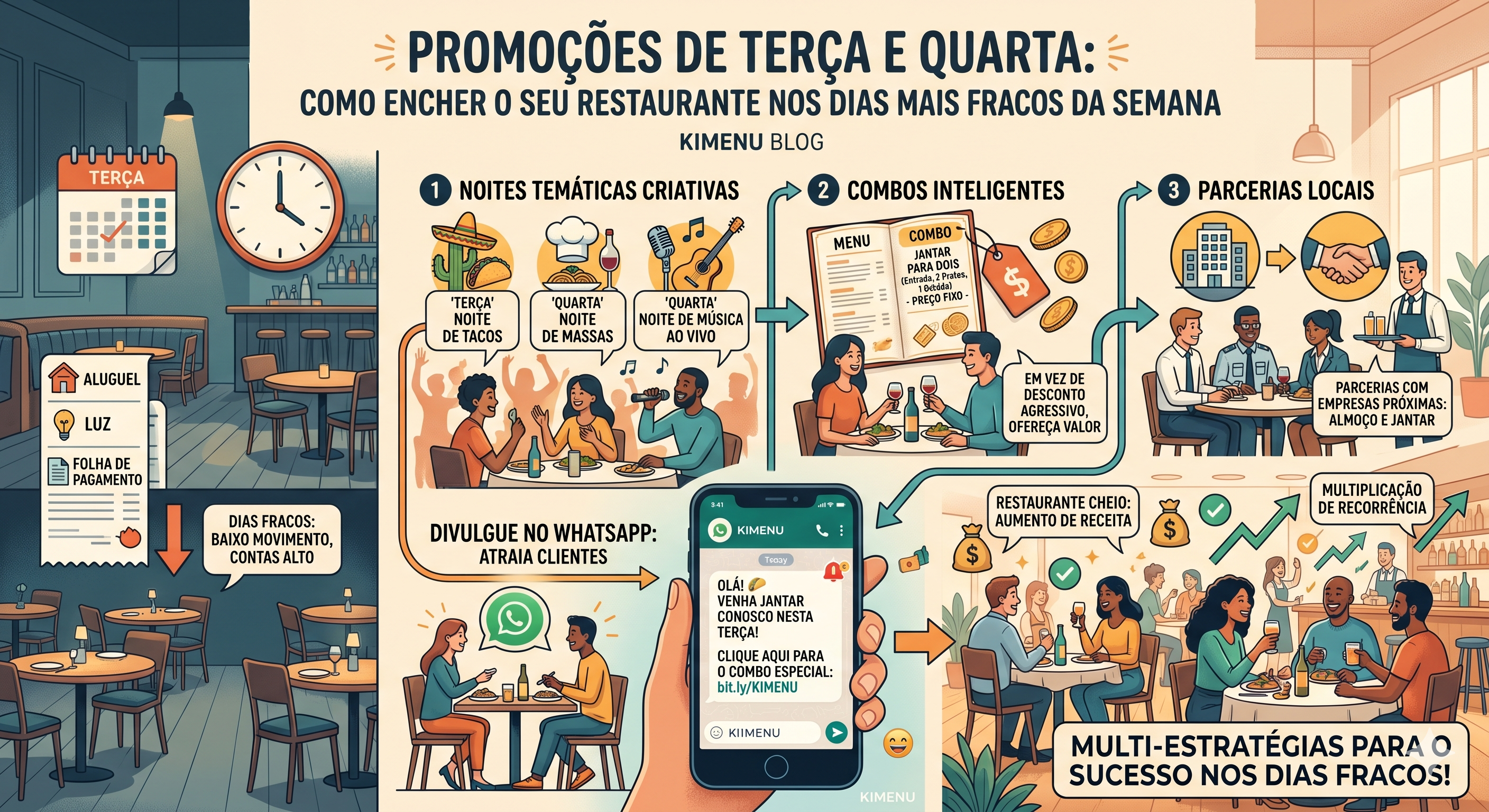 Promoções de Terça e Quarta: Como Encher o seu Restaurante nos Dias Mais Fracos da Semana